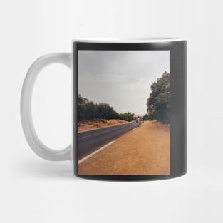 Pilgrim Walking Along Road Mug